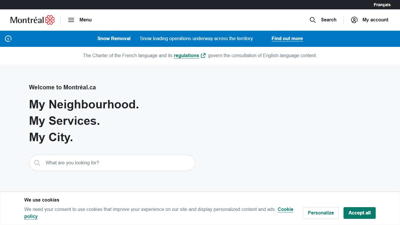 Welcome to Montréal.ca Ville de Montréal